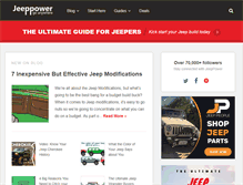 Tablet Screenshot of jeeppower.com